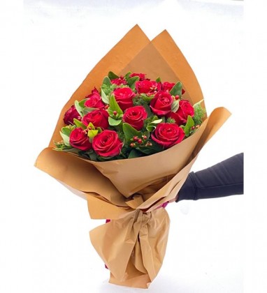 Valentinas Kırmızı Gül Buketi
