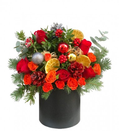 Kutuda Yeni Yıl Çiçekleri