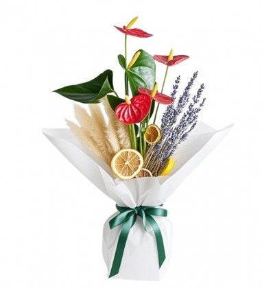 White Antoryum Çiçeği