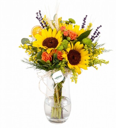 Ay Çiçeği Turuncu Çardak Güller