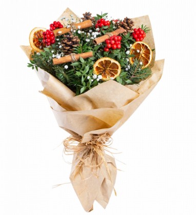 Kraft Kağıtta Kokina Buketi