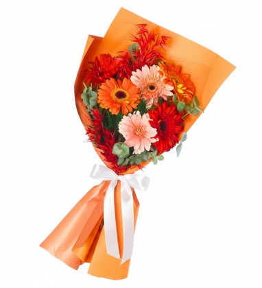 Renkli Gerbera Buketi