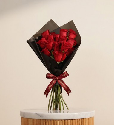 Sevgiliye 15 Kırmızı Gül Buketi